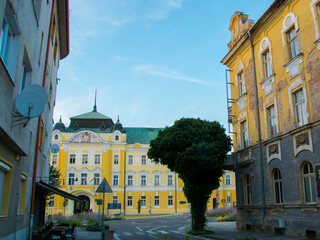 Old houses and street in Nitra