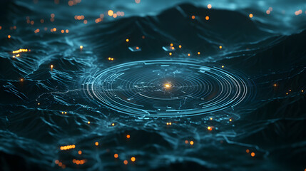 Wall Mural - the image has a futuristic and otherworldly feel to it