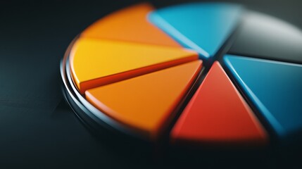 Poster - Colorful Circular Segments Representing Diversity and Creativity
