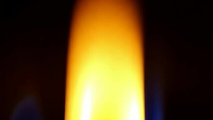 Poster - Fiery Abstract: A Close-Up of a Candle Flame