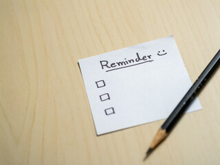 Poster - Organizing your life reminder notes on a desk home office digital tools minimalist productivity