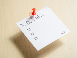 Poster - Organizing daily tasks to-do list creation at home office productivity minimalist focused viewpoint