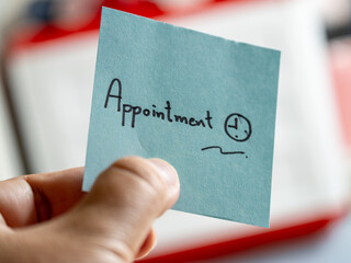 Poster - Managing daily tasks appointment reminder home office note indoor close-up productivity tips