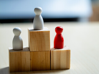 Poster - Visualizing success teamwork and motivation in a bright office environment