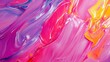© chesleatsz - Abstract Swirls Of Pink Purple And Yellow Paint