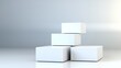 © Jack - Minimalist White Cubes Display Stand Product Showcase