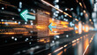 © PixelsHunter - Futuristic digital arrows against a high-tech cityscape backdrop symbolize progress and data movement in technology.