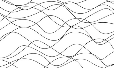 Poster - abstract smooth wave line design can be used background.