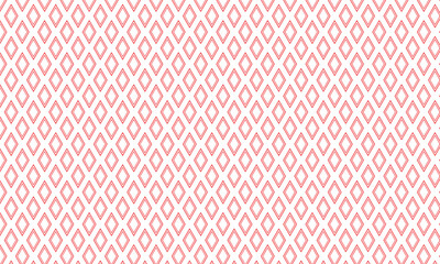 Poster - abstract monochrome geometric red outline rhombus pattern can be used background.