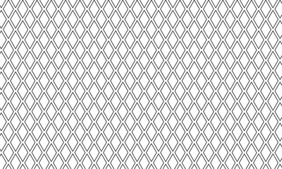 Fototapete - abstract monochrome geometric outline rhombus pattern can be used background.