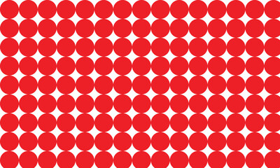 Wall Mural - abstract monochrome geometric red big dot pattern can be used background.