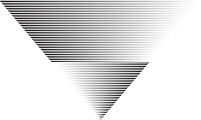 Wall Mural - abstract monochrome geometric black white gradient triangle line pattern can be used background.