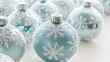 © นัสรีน ถนอมวงศ์ - Festive blue christmas ornaments holiday decor home indoor close-up celebration vibe