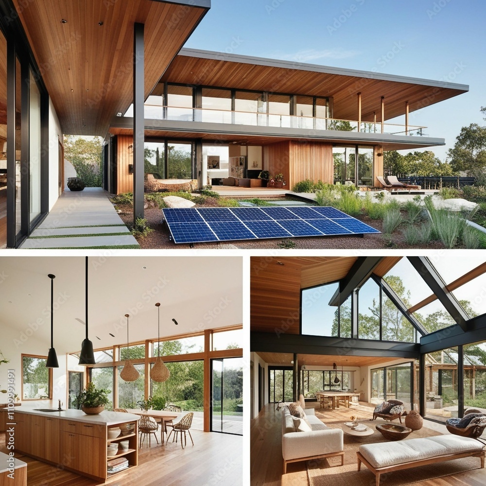 Imagine stepping into a modern, sustainable home that seamlessly blends ...