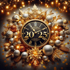 Wall Mural - 2025 New Year's Eve Countdown