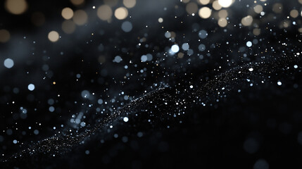 Wall Mural - a black and white photo capturing the beauty of falling snow. perfect for adding a touch of elegance