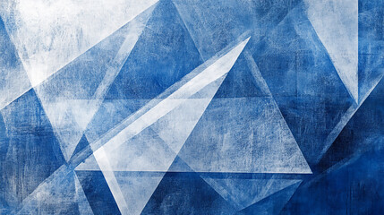 Wall Mural - abstract blue geometric background abstrakcyjne tło w odcieniach błękitu, ożywione warstwami białego