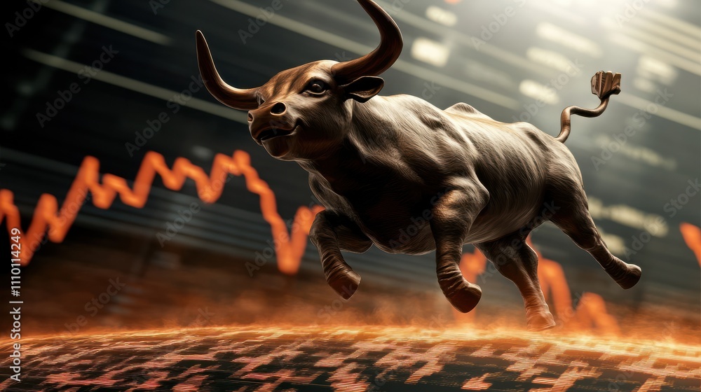 stock market trend chart Stock Photo | Adobe Stock