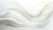 © Aisha - Subtle, soft white waves curving gently on an all-white background for a serene, abstract feel