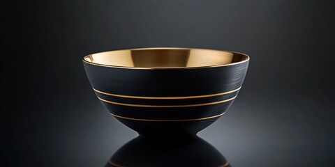 Wall Mural - Black and Gold Bowl on Table