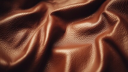 Aufkleber - Brown leather textile texture background showcasing a closeup of fabric for interior design and furniture upholstery with skin patterns.