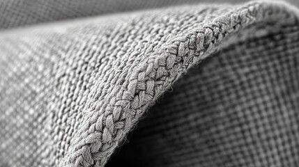 Poster - Woven sackcloth texture pattern for design background showcasing natural linen fabric with detailed close-up view and craftsmanship focus