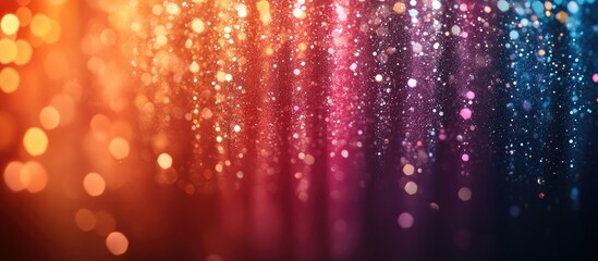 Aufkleber - Vibrant multicolor sparkle backdrop with shimmering bokeh lights creating a festive and celebratory atmosphere for various design projects