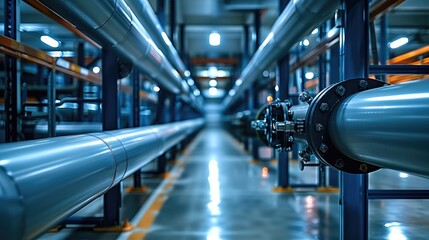 Fototapete - Pipe Racking Systems, They Maximize Storage Efficiency in Engineering Facilities.