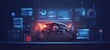 © batara - Futuristic Car Engine Design: Advanced Technology and Innovation in Automotive Engineering