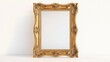 © Aisha - Detailed antique gold frame with an empty natural background