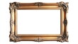 © Aisha - Detailed antique gold frame with an empty natural background