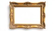 © Aisha - Detailed antique gold frame with an empty natural background