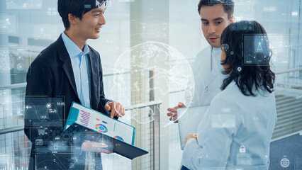 Poster - global, business, conference, meeting, doctor, marketing, sales, transaction, world, internationalization, data, businessman, trading company, science, medical, pharmaceutical, mr, analysis, research,