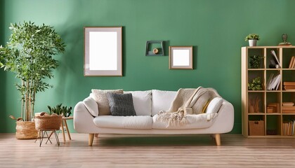 Wall Mural - living interior with sofa