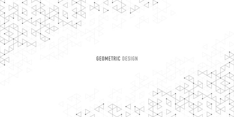 Poster - Abstract vector background with a geometric pattern of triangle shapes. Graphic design element 