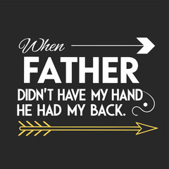 adobe illustrator artwork, a black background with a white arrow pointing to the right wrier father 