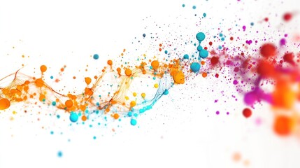computer language, highlighting colorful symbols and codes flowing through a digital matrix,