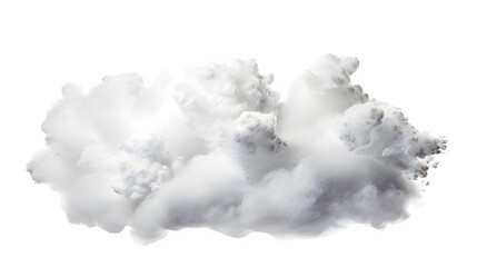 Wall Mural - white grey cloudscape on transparent background