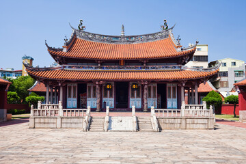 Wall Mural - Building view of Confucius Temple in Changhua, Taiwan. This is a historical heritage with a Chinese-style building that is over several hundred years old.