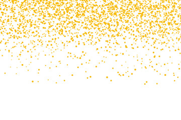 Wall Mural - gold falling particles. aesthetic gold confetti with glowing sparkles, falling dust, and a shimmerin