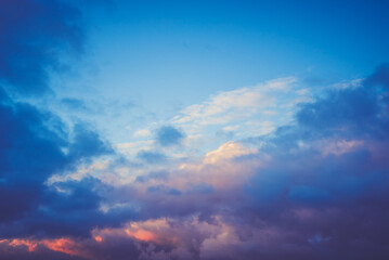 Wall Mural - cloudy sky weather panorama background