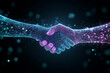 © Nebuto - a visual handshake between two people and a background