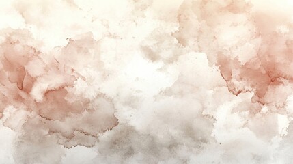 Wall Mural - Soft pastel abstract clouds on a white background, perfect for backgrounds or artistic designs.
