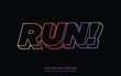 © Fauzan - Running Faster editable text style effect