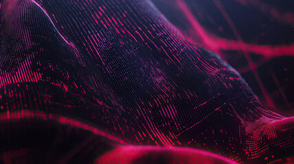 Wall Mural - abstract visual of vibrant pink and dark textures