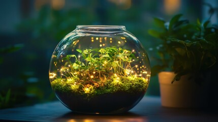 Sticker - glass ball in a glass jar