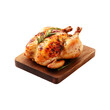 © Farukhassan - Roasted Chicken isolated on a transparent background. Grilled Chicken