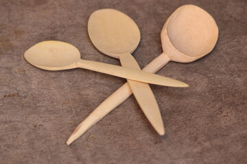 Wooden Spoons Close up