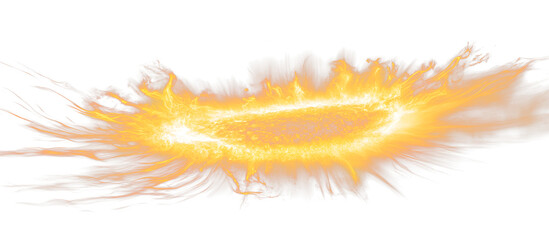 Wall Mural - solar flash, explosion, mass ejection. burning sun and space. magnetic storm cause, solar winds and 