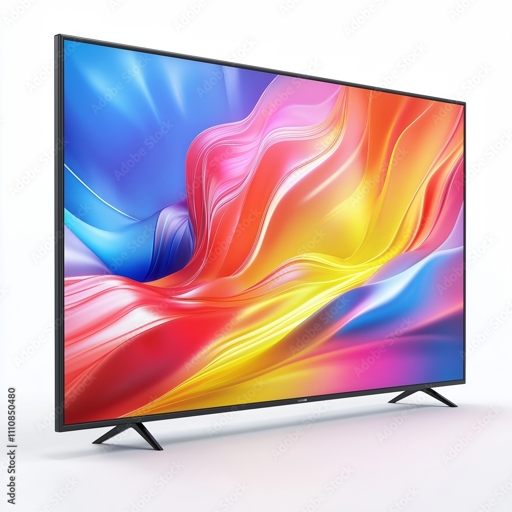 Ultrawide lcd monitor screen isolated on white background, Front view ...